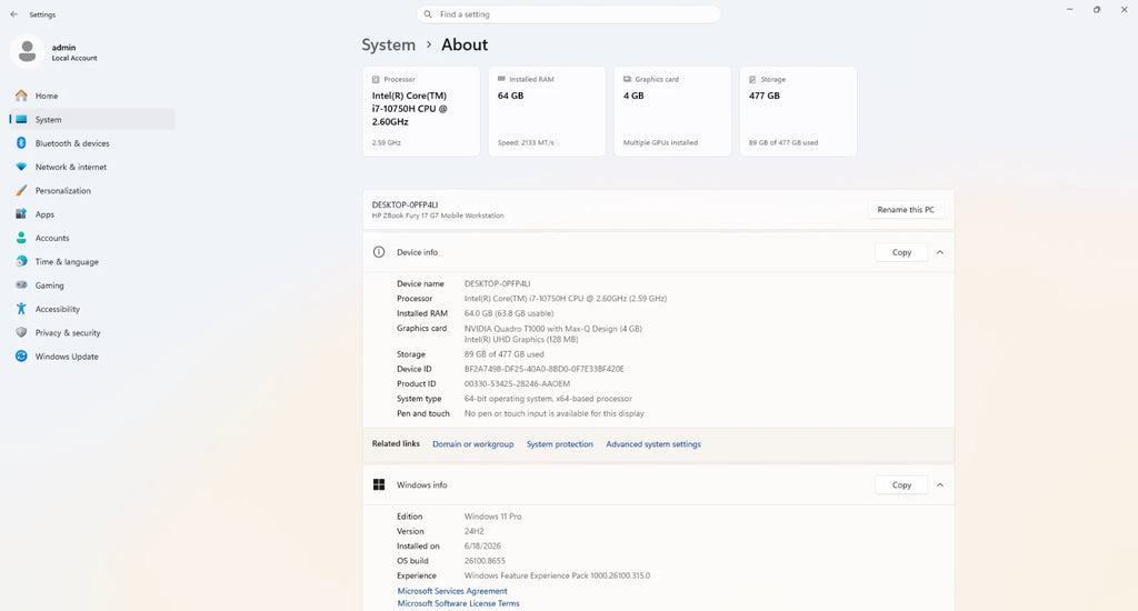 System settings screen with various options on a gradient background