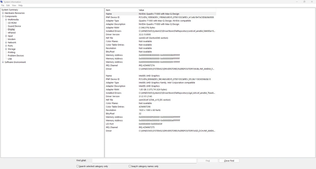 Computer screen displaying a software package list with various applications.