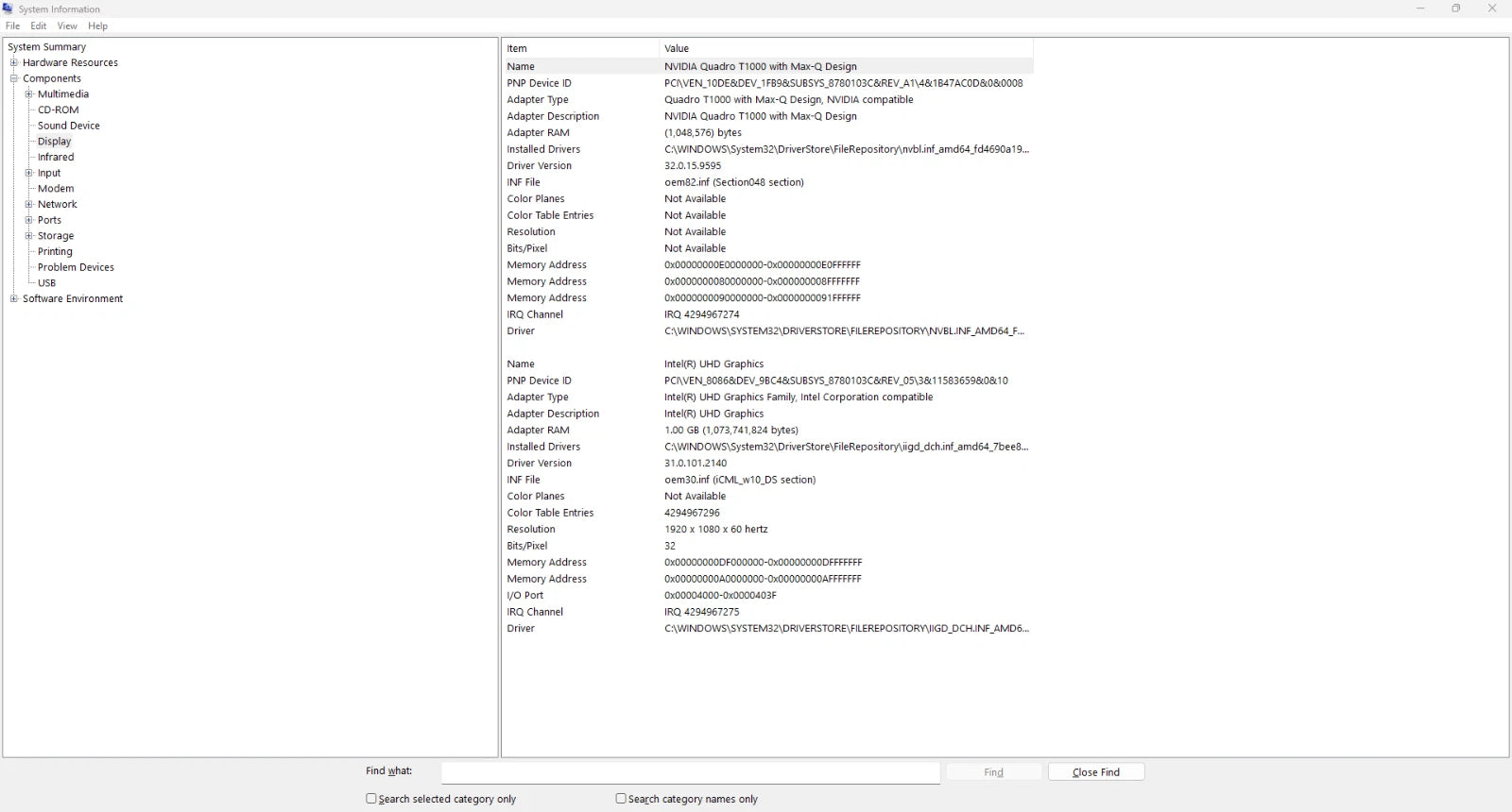 Computer screen displaying a software package list with various applications.